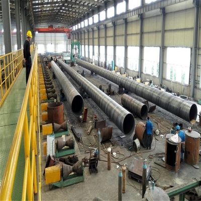 ท่อเหล็กเชื่อมขนาดใหญ่เส้นผ่านศูนย์กลาง 16Mn 20 # Q345 X46 ASTM JIN