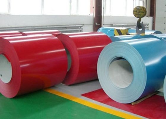 เหล็กม้วนเคลือบสี GBT4171 2008 Q345A ม้วนเหล็กเคลือบสี 1200MM
